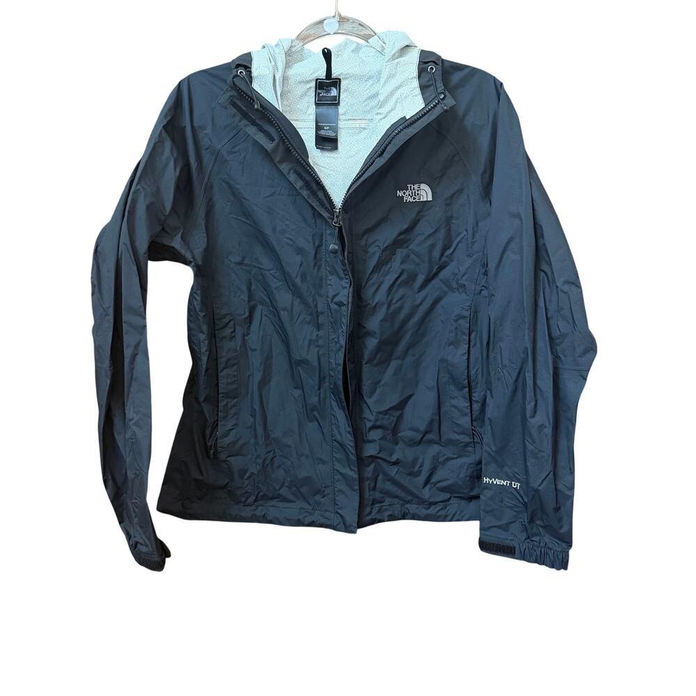 North Face Womens Small Black Lightweight Jacket HyVent DT Waterproof